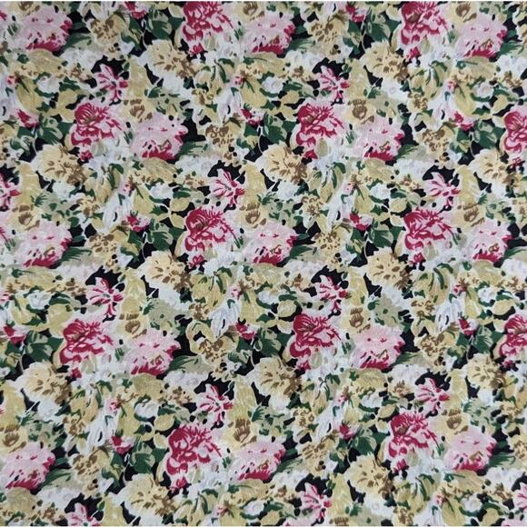 Vintage Floral Silk Short Sleeve Button-Up - Picture 3 of 5